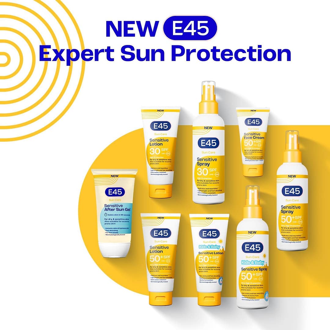 Gurayz, skincare, E45 Kids and Baby Sunscreen
